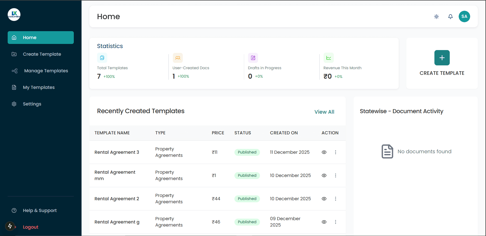 LegalXpress — Legal Services Platform
