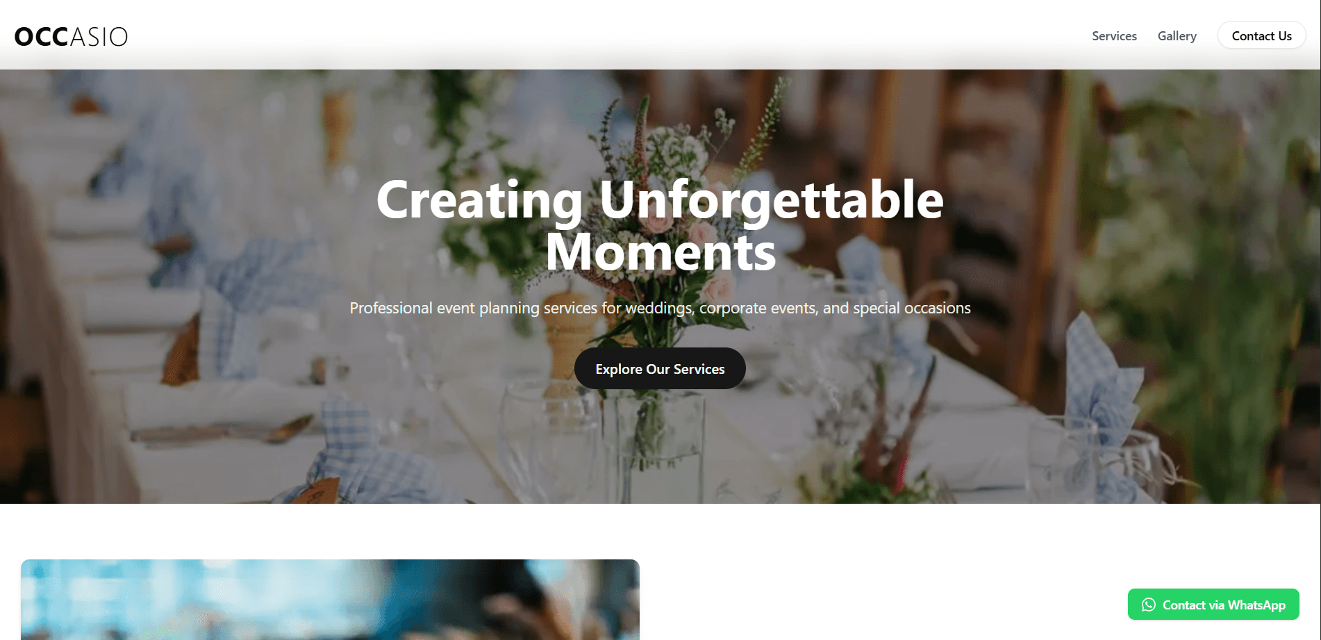 Occasio — Event Management Platform